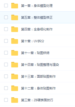 硬表面次时代角色流程教学