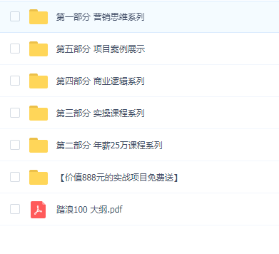 踏浪100营销课程