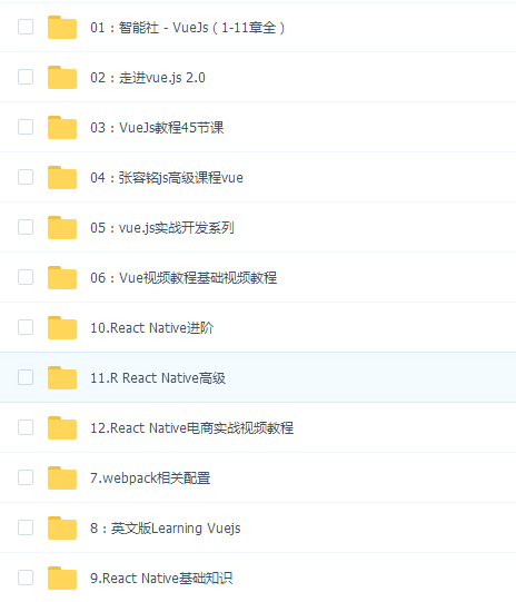 Vue.Js从基础到实战案例高级课程大合集12套视频