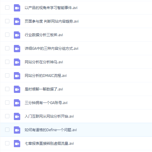 优课急送 产品经理数据分析视频教程
