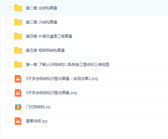 5天学会门式钢结构识图与算量