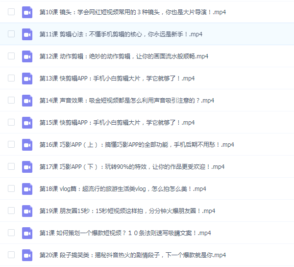 【爆火全网】手机短视频赚钱课,揭秘抖音快手流量玩法,每月多赚3万元!(更新至14)