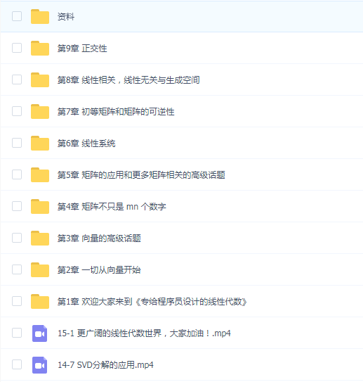专为程序员设计的线性代数课程【完】
