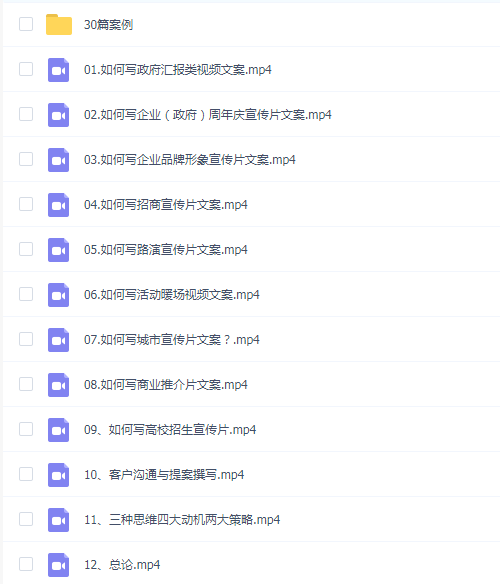 影视文案策划快速提升私享课