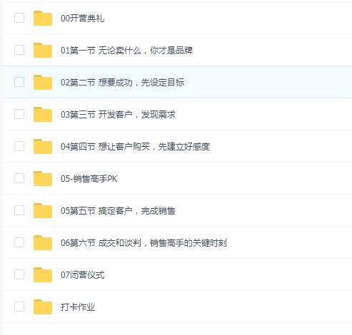 薇安28天销售高手训练营(全套课程)