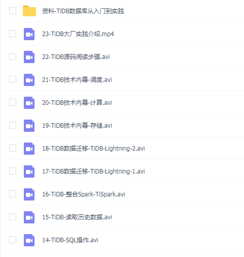 黑马程序员- 大数据基础-TiDB数据库从入门到实践【完整资料】