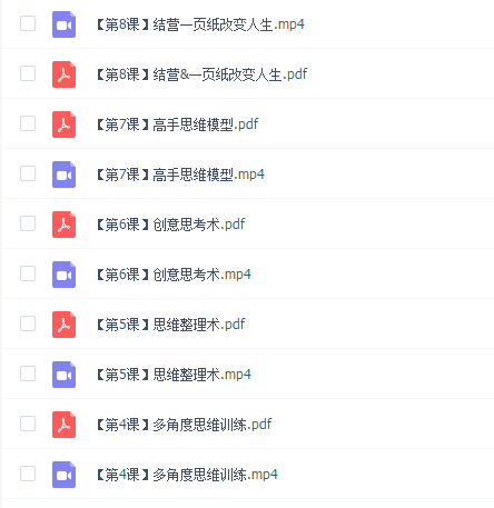 一页纸思考力训练营