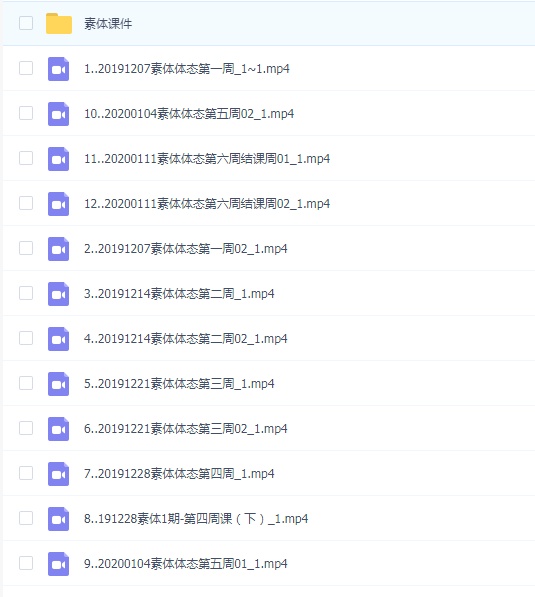 2020 蚂蚁八手王 素体.体态第一期网络班