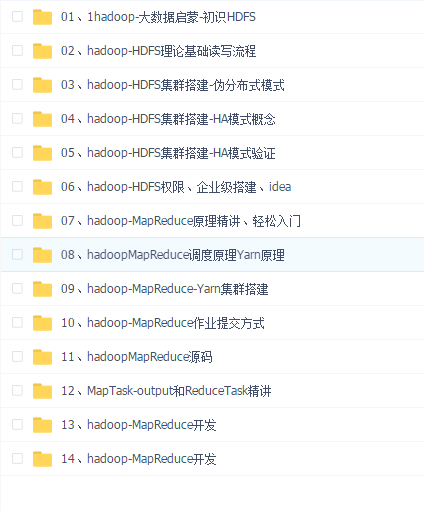 马士兵2019最新hadoop 208集