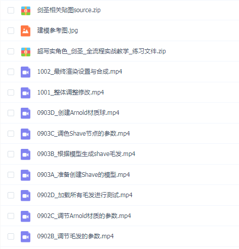 超写实角色《剑圣》全流程实战教学