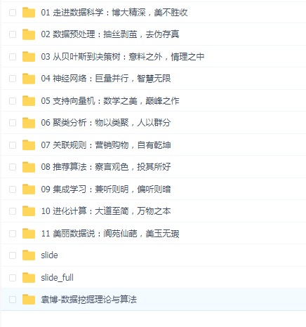数据挖掘:理论与算法_11_清华大学(袁博)