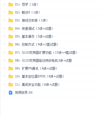 西门子G120变频器精英训练营