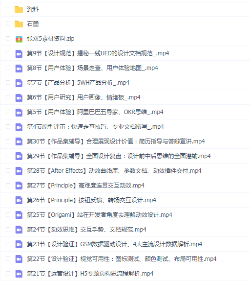 张双UI设计进阶班(第5期)