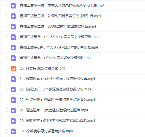 大神教你打造爆.款抖音21天实战训练营 黑马唐 涨粉21堂视频课
