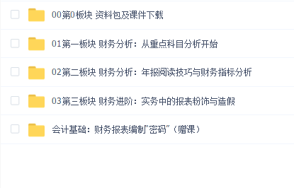 华尔街学堂-一门课学通财务分析
