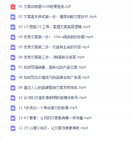 4周文案训练营,快速掌握10年职业文案人的私家绝活(完结)