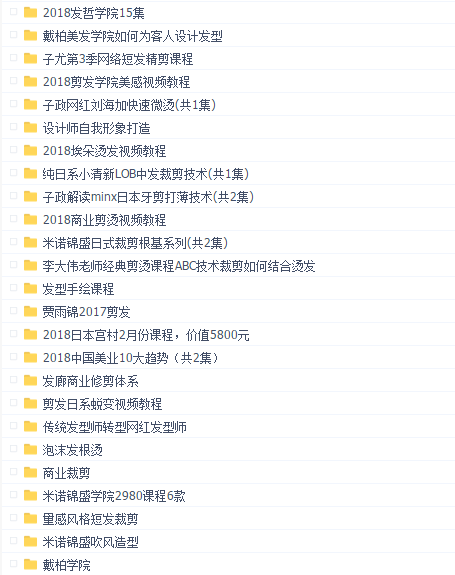 商业美发教程