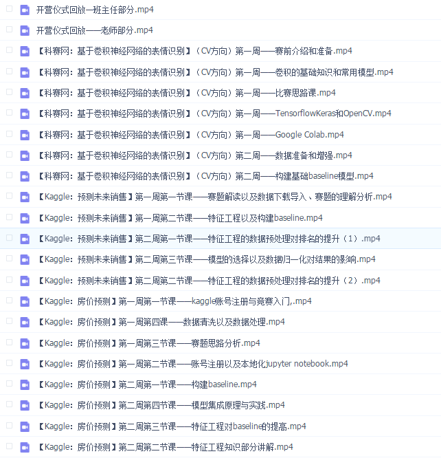 2020深度之眼全球AI比赛实战训练营