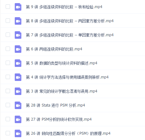 医学统计学从入门到精通(完结)