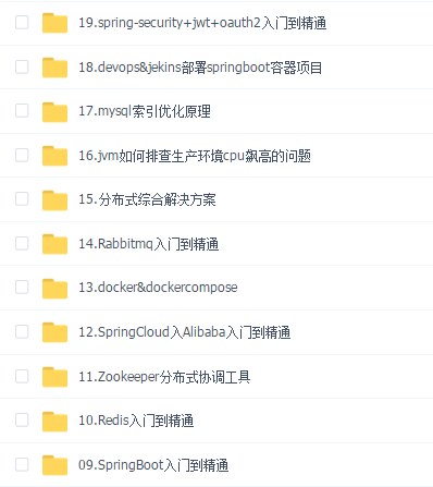 阿里P7开发课程