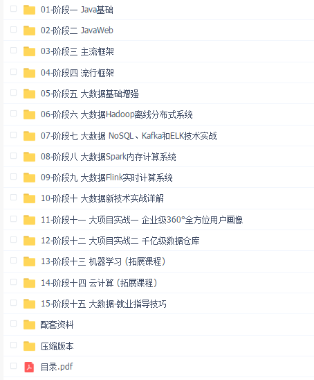 博学谷-2021零基础大数据就业班年度会员版