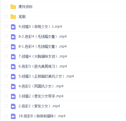 阿花水彩风少女头像团练综合班第2期2021