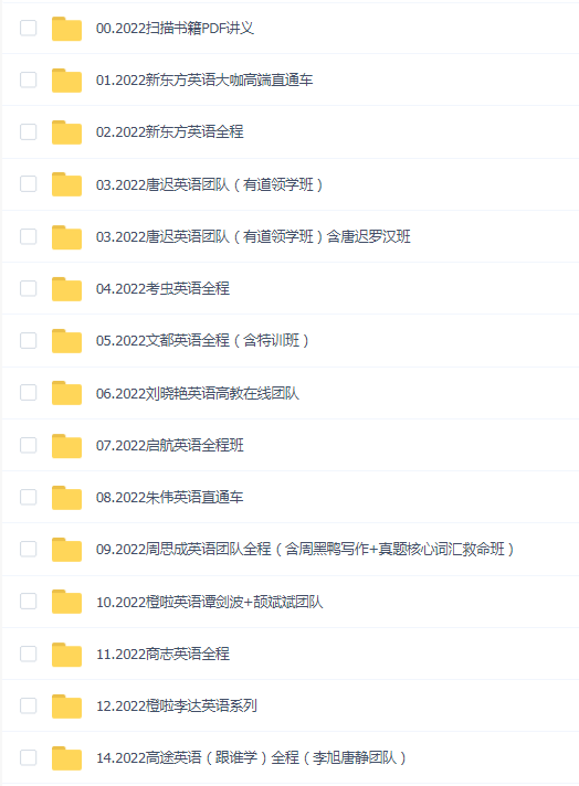 2022英语考研(二十五合一)大合集(3141G)