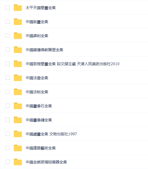 中國美術分類全集