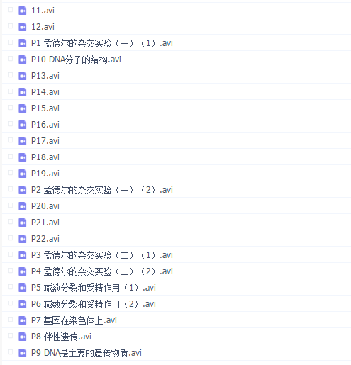 杨波高中生物必修二