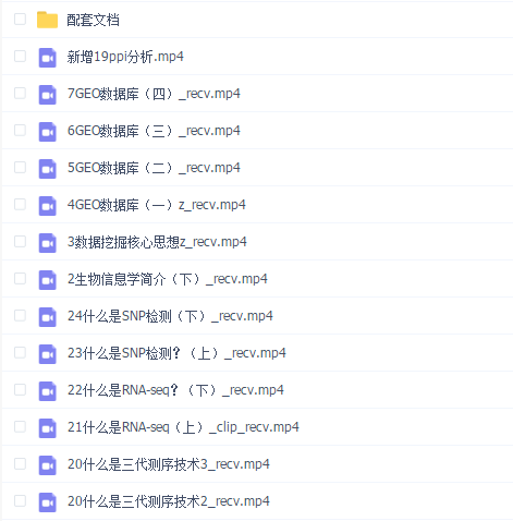 生物信息学及GEO挖掘入门课