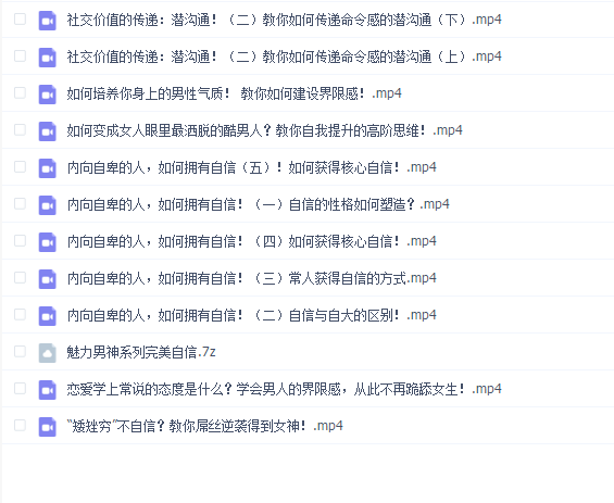 魅力男神系列完美自信