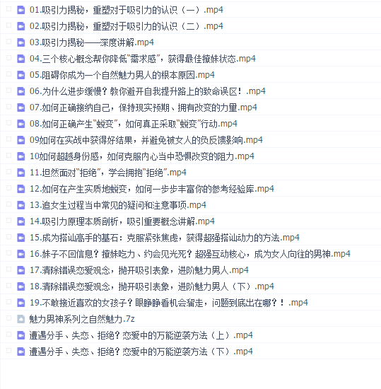 魅力男神系列之自然魅力