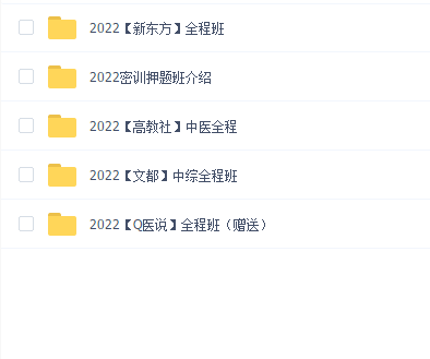 2022中医综合考研教程(290G)