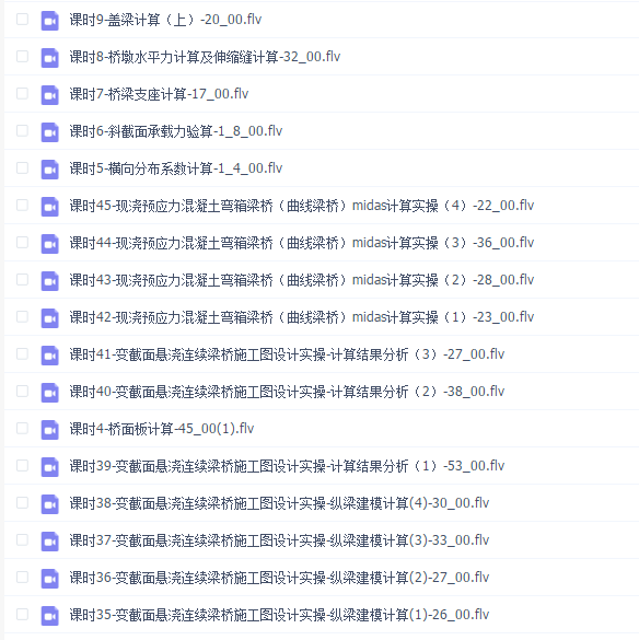 中交设计师爆款桥梁施工图设计实操班(连续梁桥简支梁桥连续刚构桥桥博计算桥梁通midas建模)