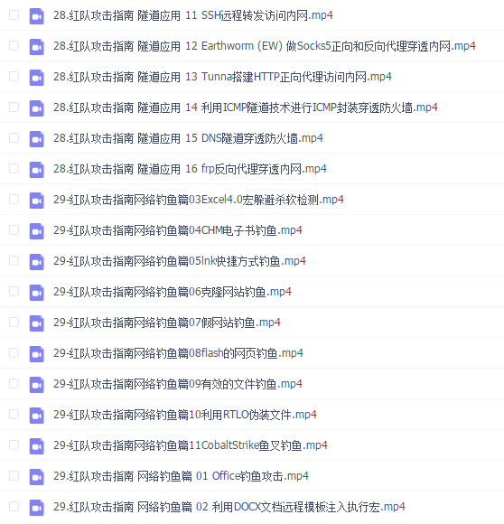 暗月web安全红队视频