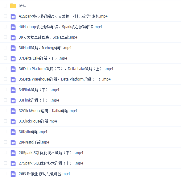 极客时间大数据训练营2021