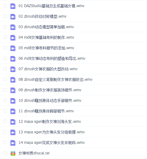 超精细女神静帧作品之建模部分