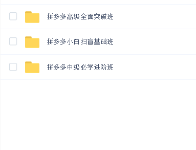拼多多基础班+进阶班+突破班