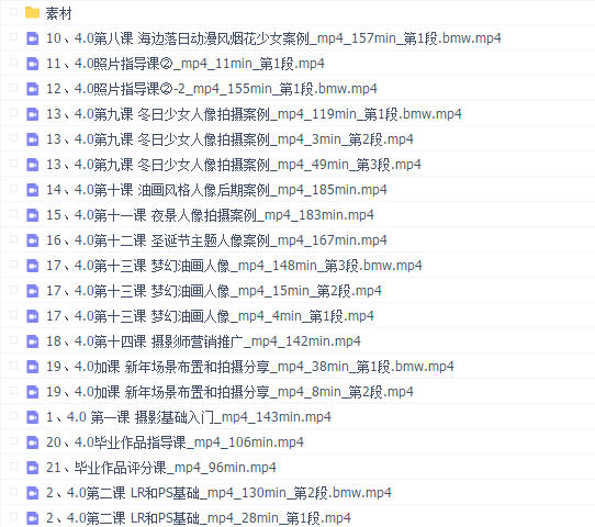 一晨摄影光环4.0班2022