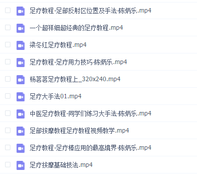 足疗:陈炳乐中医足疗教程