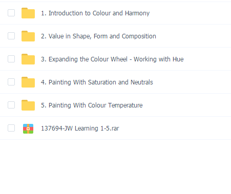 JW Learning - 初级绘画色彩教程-色彩理论系列1-5部合集-中英字幕
