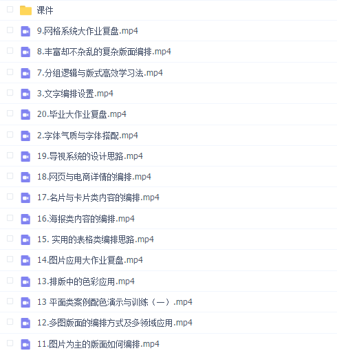 K先生 版式设计系统提升班