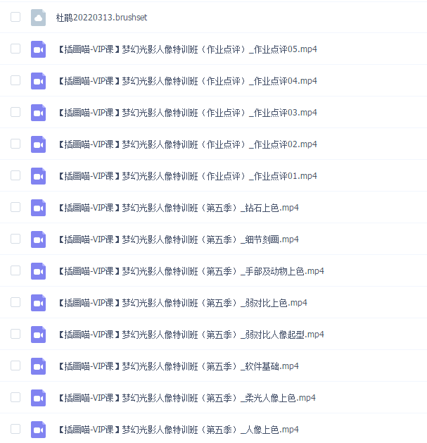 【插画喵-VIP课】定向风格-梦幻光影人像特训班(第五季)杜鹃