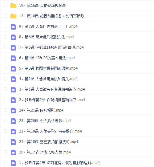 花间摄影学院第七期