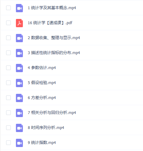 【统计学】统计学期末考试不挂科期末突击课