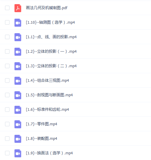 【画法几何及机械制图】画法几何及机械制图期末考试不挂科期末突击课
