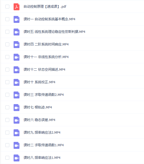 【自动控制原理】自动控制原理期末考试不挂科期末突击课