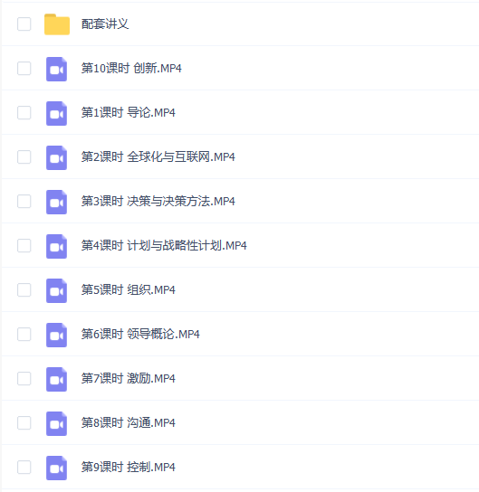 【管理学速成】管理学速成期末考试不挂科期末突击课
