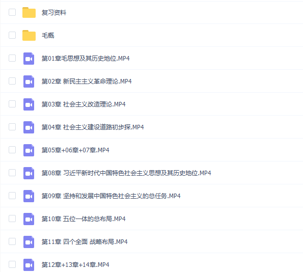 毛概(毛泽东思想和中国特色社会主义理论体系概论)速成不挂科期末突击课