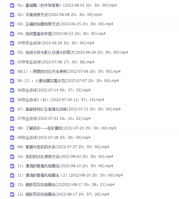 阿妹艺术王程雨2022写实厚涂插画系统课